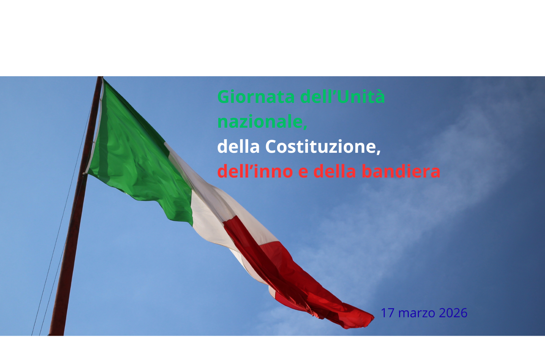 Giornata dell’Unità nazionale, della Costituzione, dell’inno e della bandiera