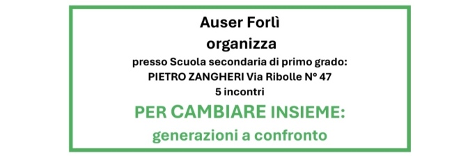 Quarto incontro “Per cambiare insieme: generazioni a confronto”